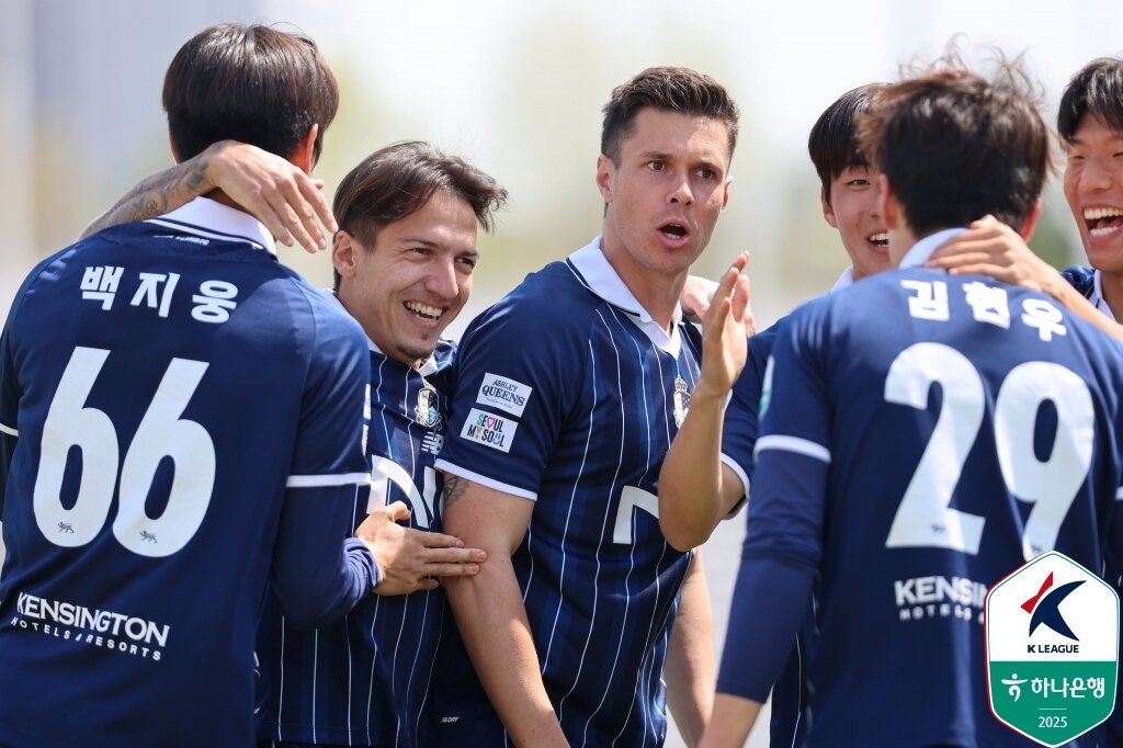 본문 이미지 - 서울 이랜드가 경남FC를 2-1로 이겼다.&#40;한국프로축구연맹 제공&#41; 