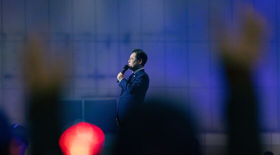 수락연설 하는 이재명 후보