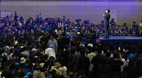 수락 연설하는 이재명