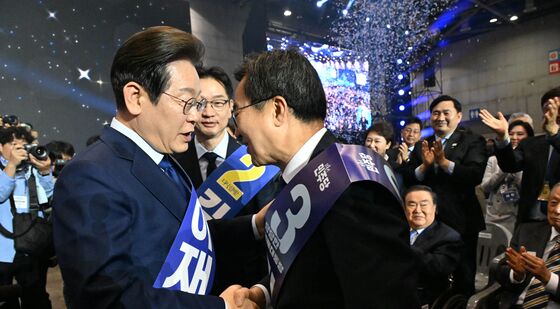 인사나누는 이재명·김동연