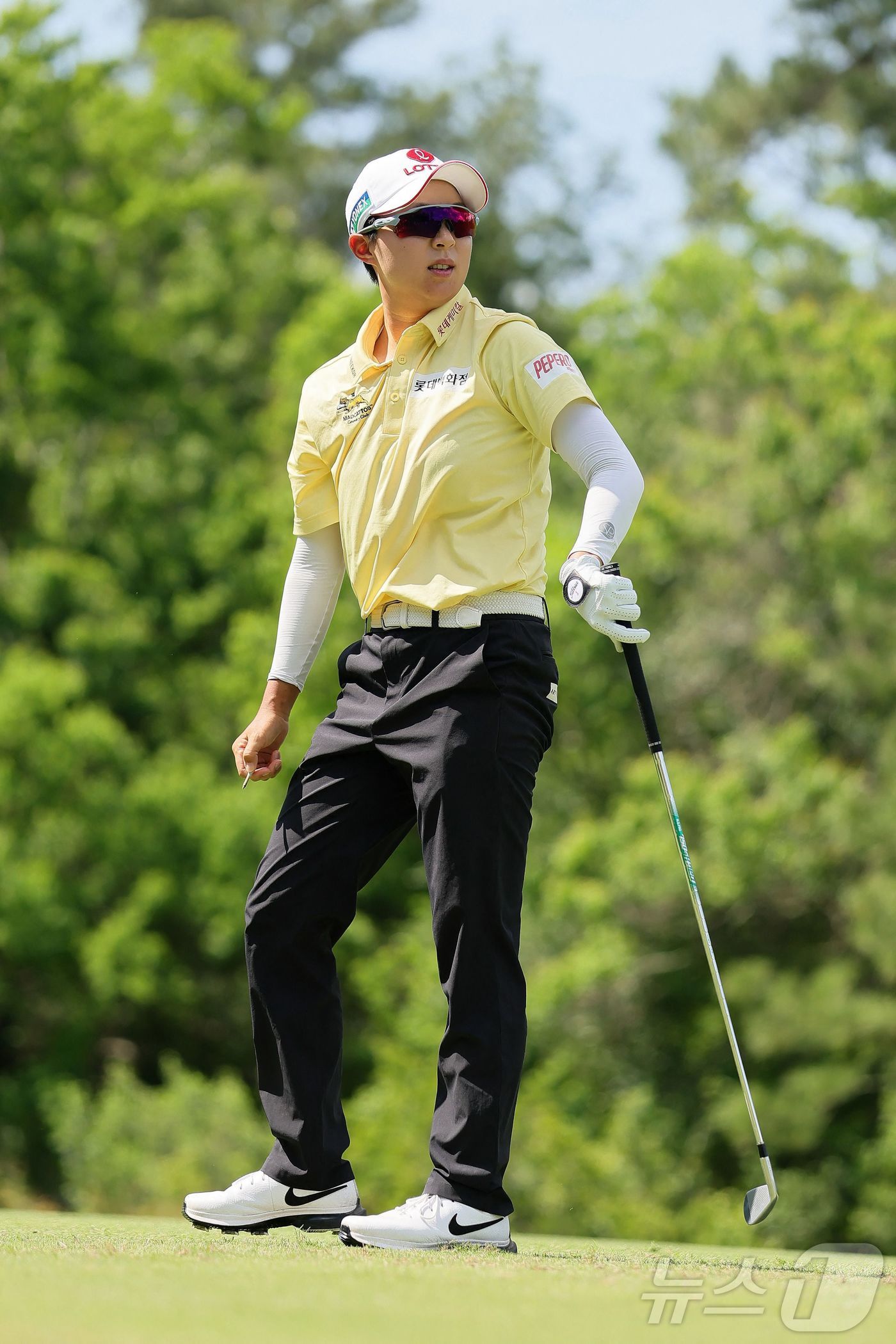 (우들랜즈 AFP=뉴스1) 우동명 기자 = 김효주가 27일(현지시간) 텍사스주 우들랜즈의 더 클럽 칼턴 우즈 잭 니클라우스 시그니처 코스에서 준우승을 한 LPGA 투어 시즌 첫 메 …