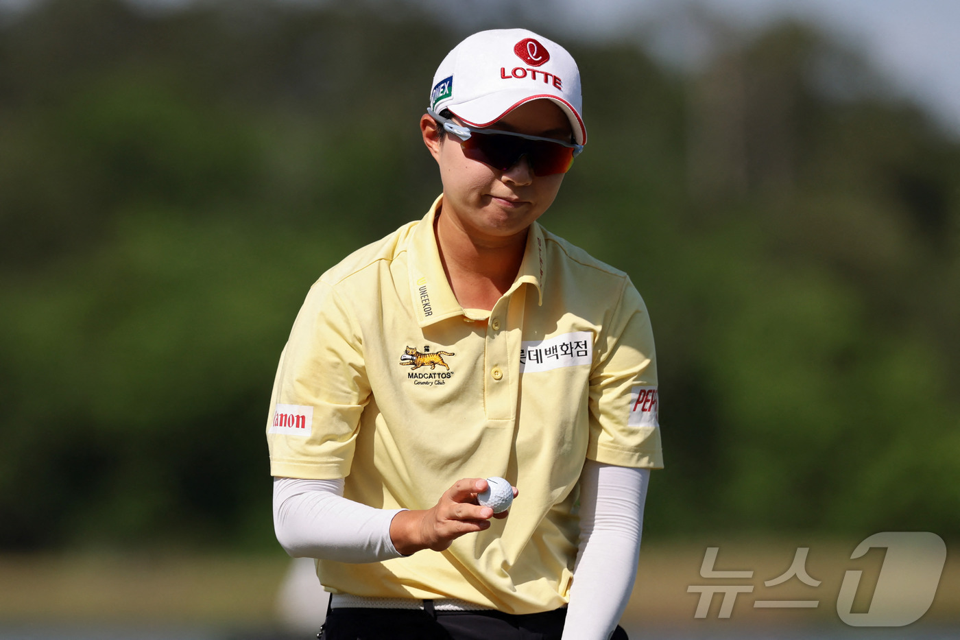 (우들랜즈 AFP=뉴스1) 우동명 기자 = 김효주가 27일(현지시간) 텍사스주 우들랜즈의 더 클럽 칼턴 우즈 잭 니클라우스 시그니처 코스에서 준우승을 한 LPGA 투어 시즌 첫 메 …