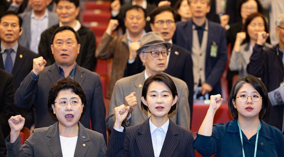 사회대개혁시민정치행동 출범식 참석한 야3당
