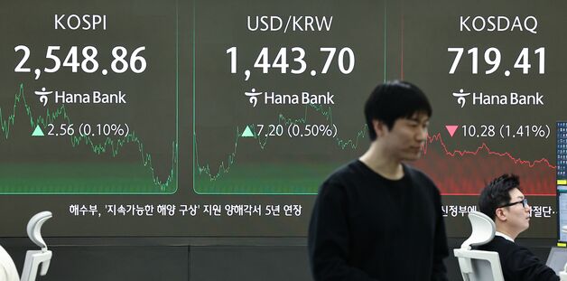 코스피 0.10% 상승, 코스닥 1.41% 하락 마감