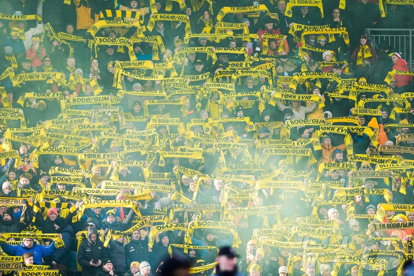 본문 이미지 - 보되/글림트 서포터들 ⓒ AFP=뉴스1