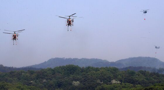 대구 함지산 산불 진화 작전