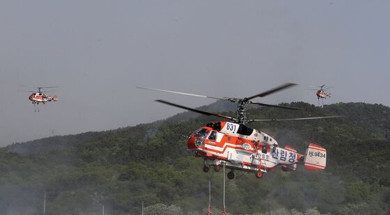 대구 함지산 산불 진화 작전
