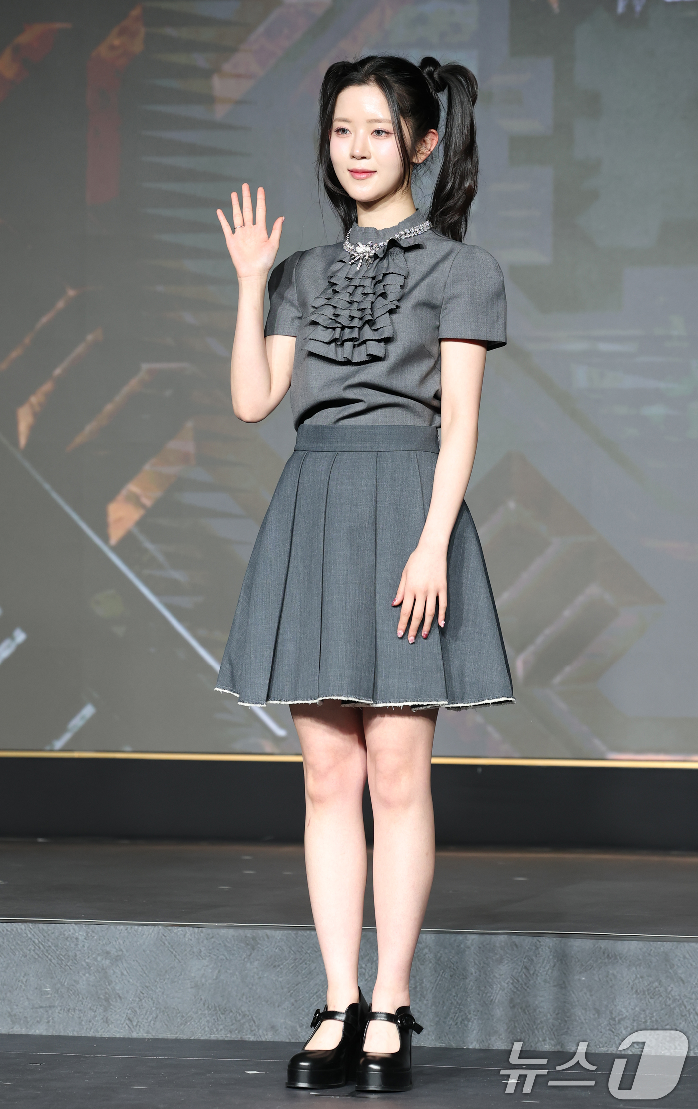 (서울=뉴스1) 권현진 기자 = 김하린이 29일 서울 마포구 호텔 나루 서울 엠갤러리에서 열린 넷플릭스 ‘데블스 플랜: 데스룸’ 제작발표회에 참석해 포즈를 취하고 있다.‘데블스 플 …