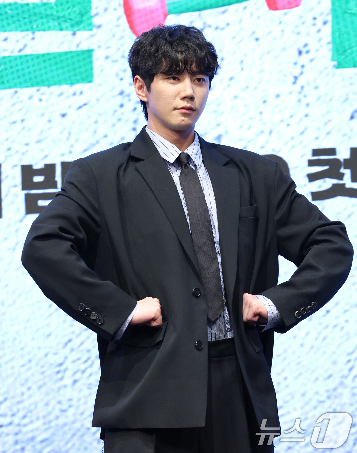 (서울=뉴스1) 권현진 기자 = 배우 이준영이 29일 오후 서울 구로구 신도림 디큐브시티 더 세인트에서 열린 KBS 2TV 새 수목드라마 '24시 헬스클럽' 제작발표회에 참석해 포 …