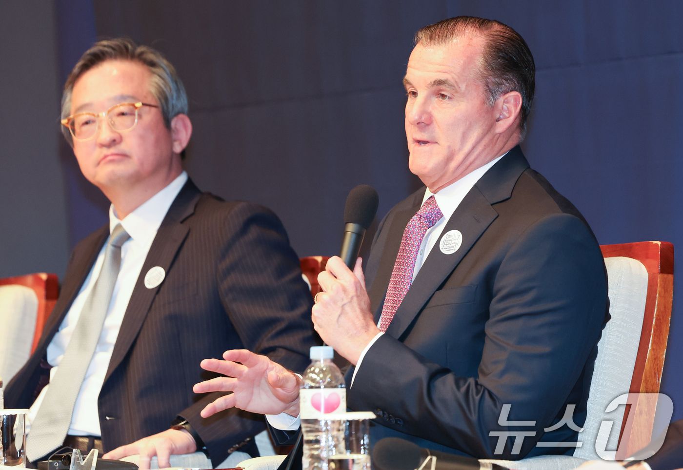 (서울=뉴스1) 허경 기자 = 찰스 플린 前 미국태평양육군사령관이 3일 서울 중구 프레스센터에서 열린 제40차 세종국가전략포럼 ‘트럼프 2기 행정부와 동아시아 안보’에서 한미동맹과 …