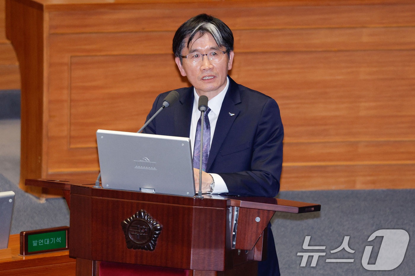 (서울=뉴스1) 안은나 기자 = 오동운 고위공직자범죄수사처장이 3일 오후 서울 여의도 국회에서 열린 제423회국회(임시회) 제4차 본회의에서 이언주 더불어민주당 의원의 경북·경남· …