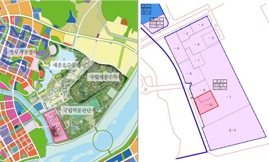 본문 이미지 - 국립박물관단지와 국가록박물관 위치도. (행복청 제공. 재판매 및 DB금지)