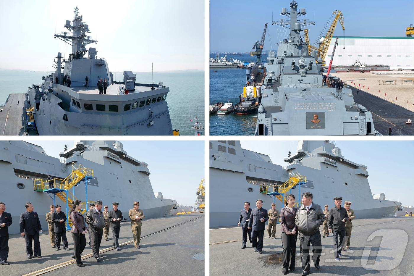 (평양 노동신문=뉴스1) = 북한 노동당 기관지 노동신문은 30일 미사일총국과 국방과학원, 탐지전자전총국이 구축함 '최현'호에 탑재된 무장 체계들의 성능 및 전투 적용성 시험에 착 …