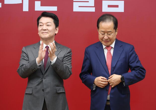 홍준표 "尹, 이재명 나라서 살아보라"…안철수 "李 손잡으면 안돼"
