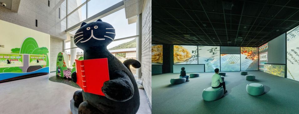 본문 이미지 - 국립조선왕조실록박물관 어린이박물관&#40;왼쪽&#41;과 디지털영상실