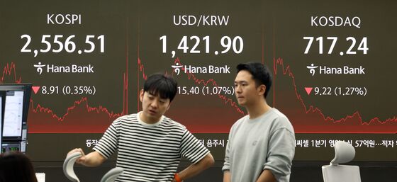 하락세로 마감한 증시