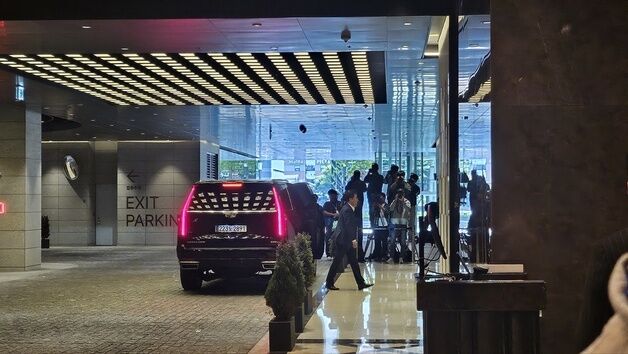 [현장] 트럼프 주니어-재계 총수 면담…'철통 보안' 속 진행