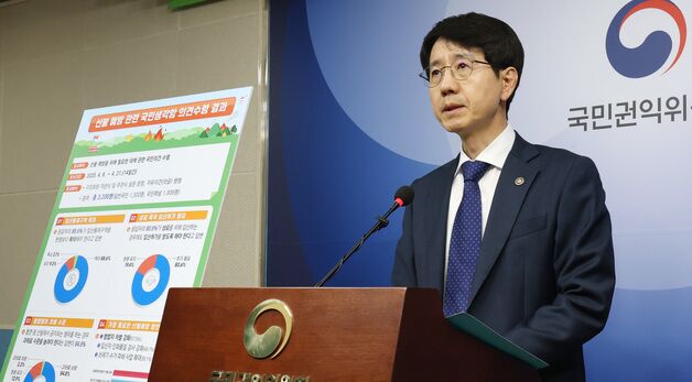 '산불방지대책 관련 국민생각함 의견 수렴' 발표하는 박종민 권익위 사무처장 겸 부위원장