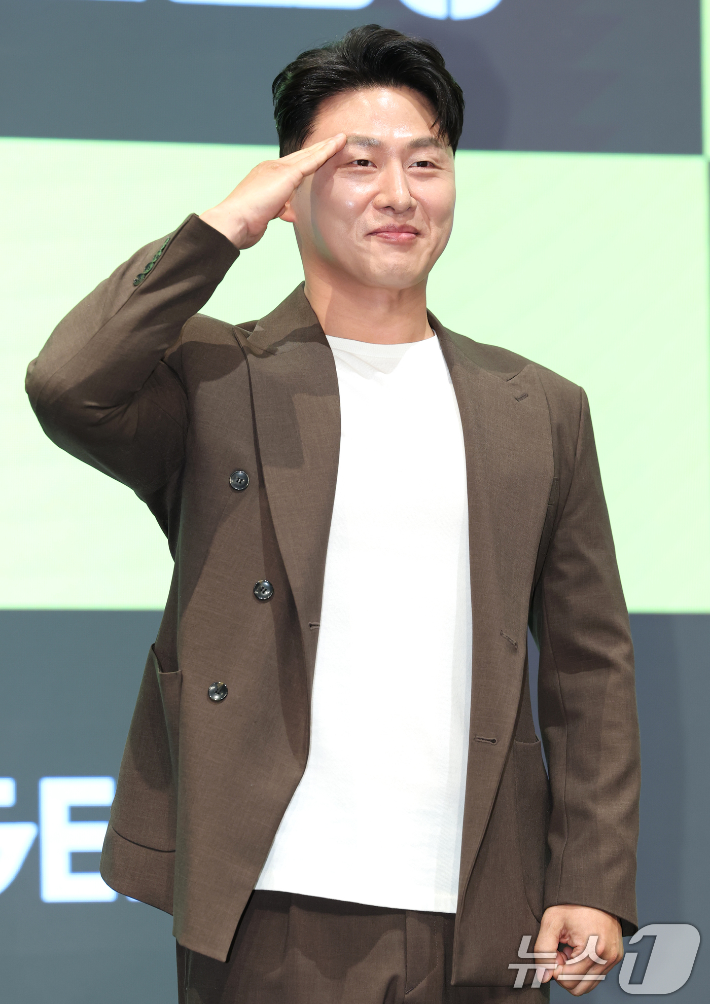 (서울=뉴스1) 권현진 기자 = 배우 오대환이 7일 서울 신도림동 디큐브시티 더 세인트에서 진행된 지니TV 오리지널 '신병3' 제작발표회에 참석해 포즈를 취하고 있다.'신병3'는 …