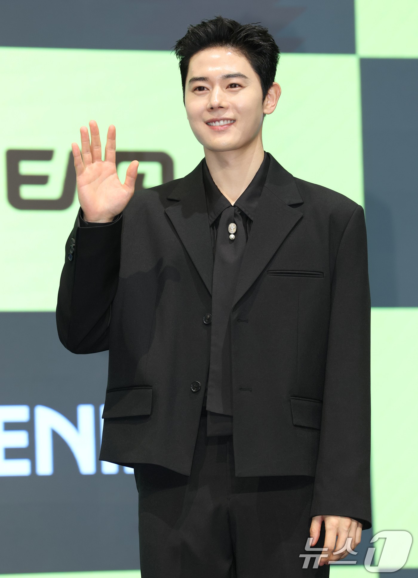 (서울=뉴스1) 권현진 기자 = 배우 남태우(왼쪽부터)와 김동준, 김민호, 오대환, 김현규가 7일 서울 신도림동 디큐브시티 더 세인트에서 진행된 지니TV 오리지널 '신병3' 제작발 …