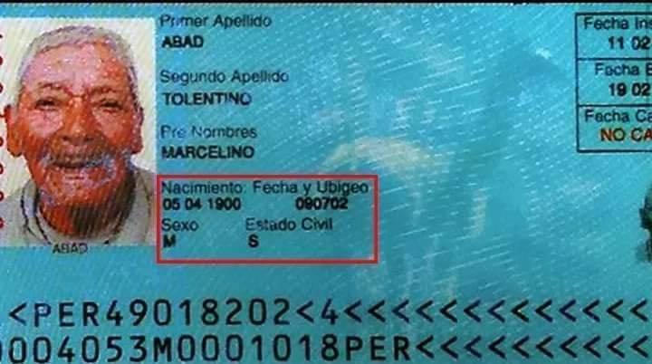 본문 이미지 - 마르셀리노 마시코 아바드 톨렌티노의 신분증(사진출처 :Jam Press)
