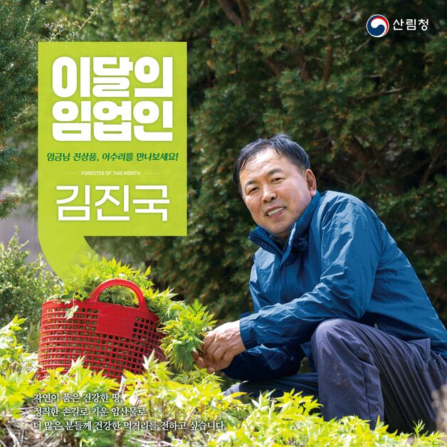산림청 '5월의 임업인'에 삼척 고랭지 어수리 재배 김진국씨