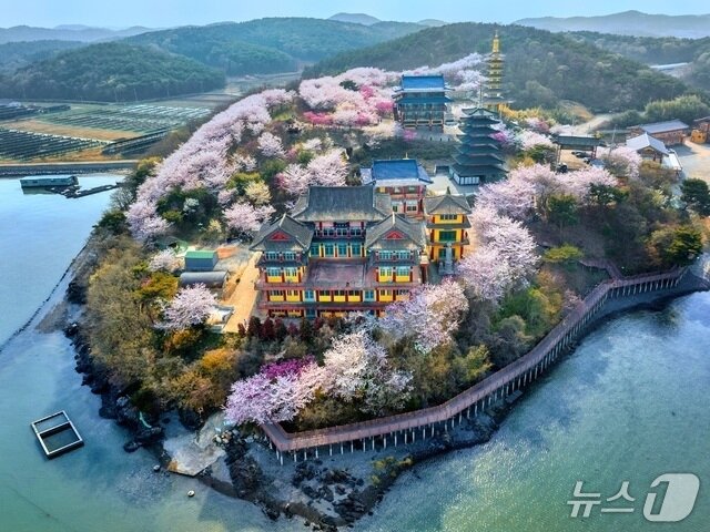 본문 이미지 - 충남도는 2025∼2026 충남 방문의 해를 맞아 특정 시군을 홍보하는 ‘이달의 충남’ 콘텐츠를 운영 중인 태안을 5월의 관광지로 태안을 선정했다. 사진은 안면암. (충남도 제공. 재판매 및 DB 금지) 2025.5.1/뉴스1