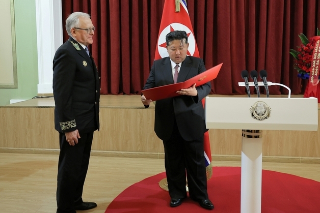 김정은, 마체고라 주북한 러 대사 사망에 조전…"커다란 상실"