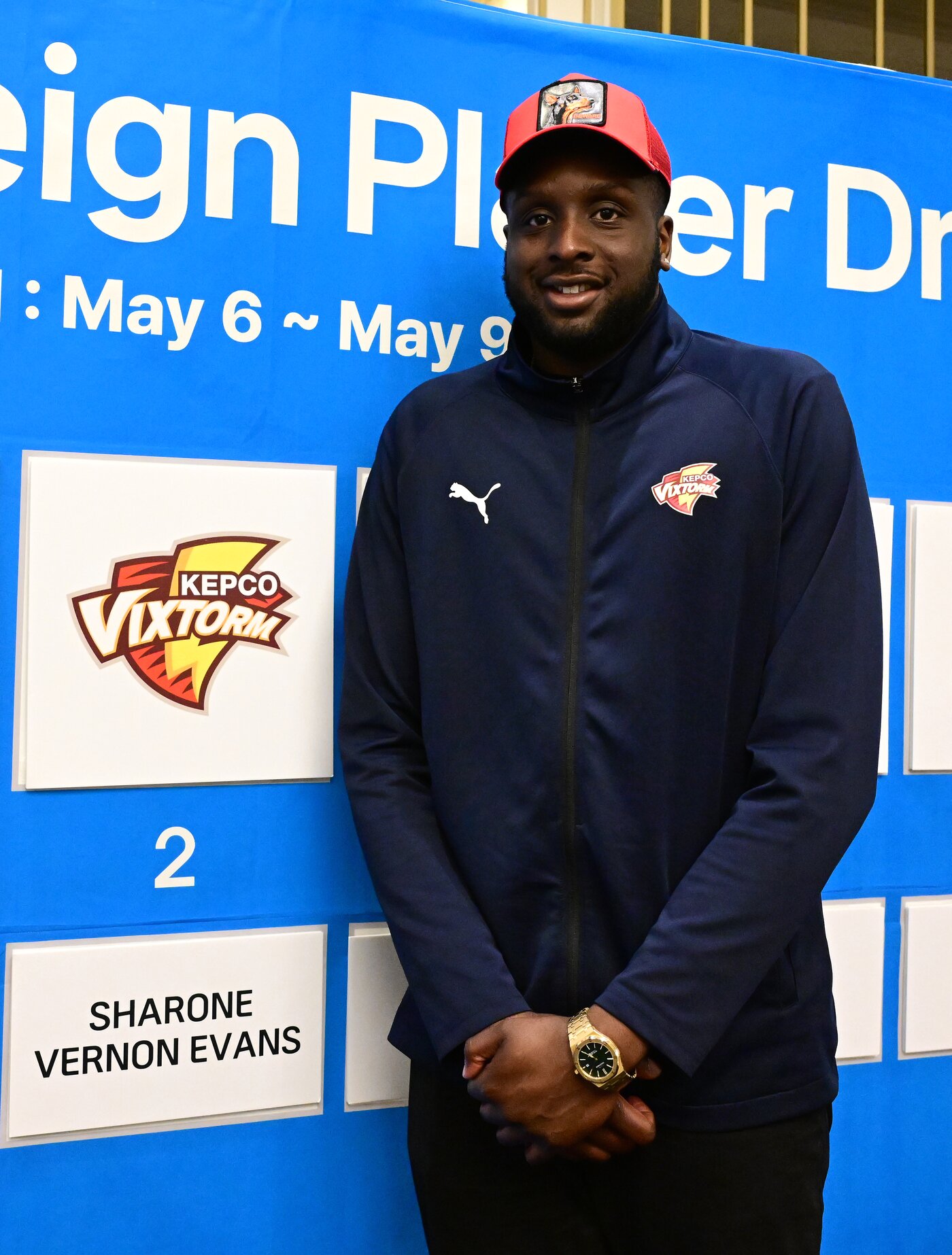 본문 이미지 - 한국전력에 입단한 베논 에반스. &#40;한국배구연맹 제공&#41;