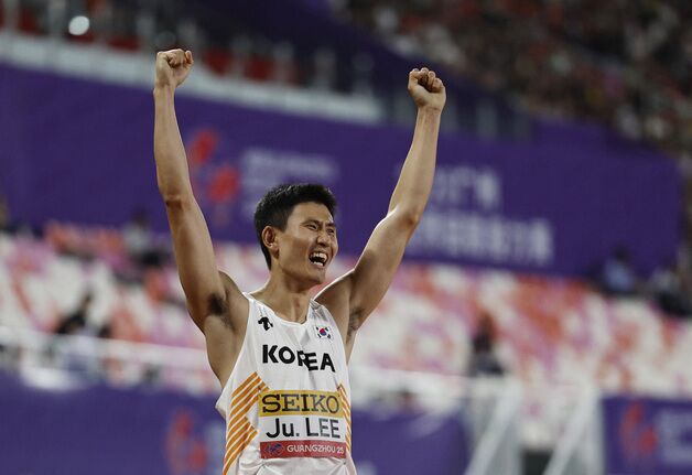 한국 남자 육상, 또 400m 계주 한국 신기록 '38초51'