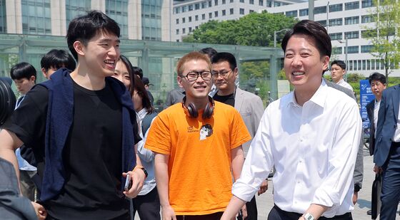 연대 학생들 만난 이준석 후보