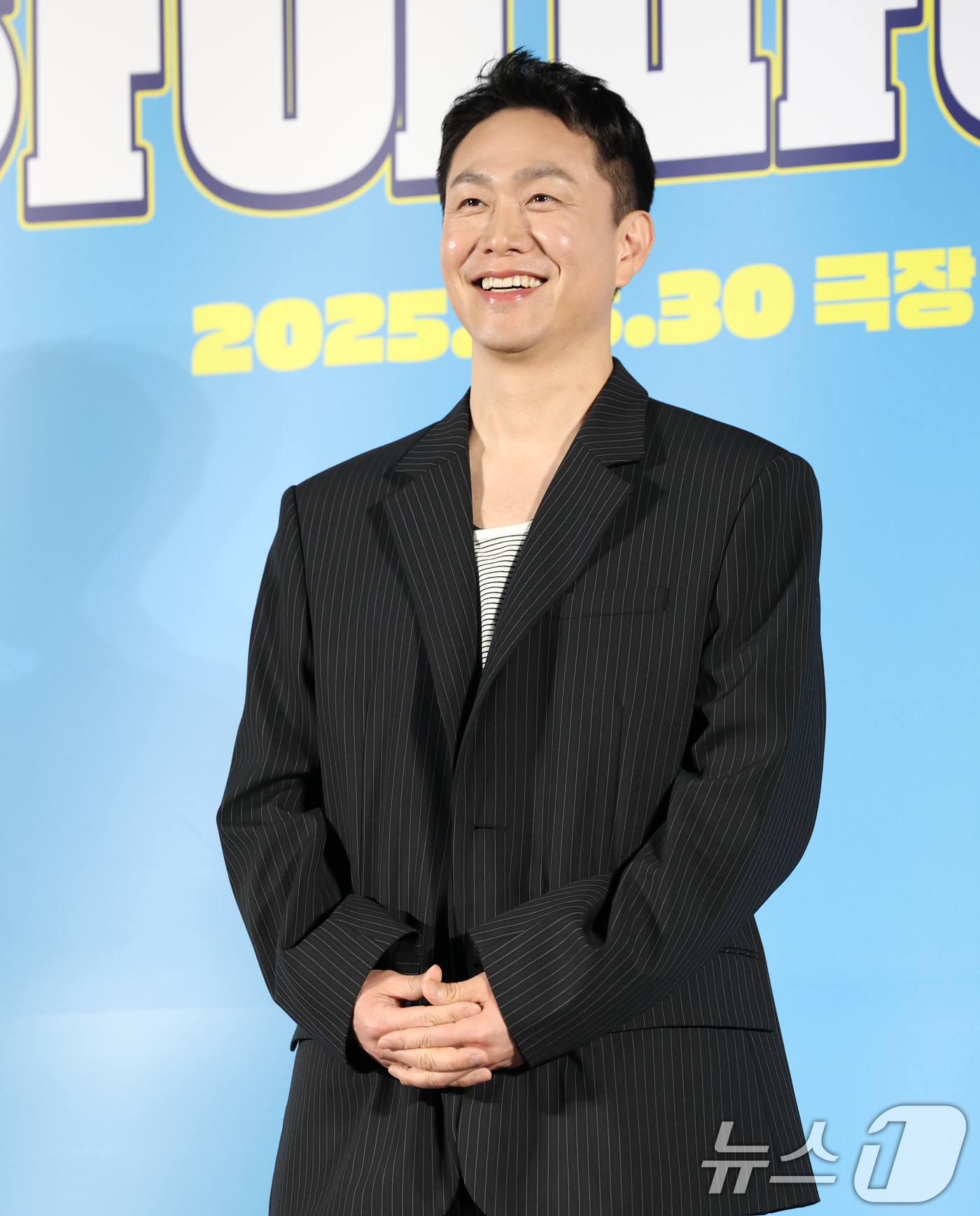 (서울=뉴스1) 권현진 기자 = 배우 오정세가 12일 오전 서울 광진구 롯데시네마 건대입구점에서 열린 영화 '하이파이브' 제작보고회에 참석해 포즈를 취하고 있다.'하이파이브'는 장 …