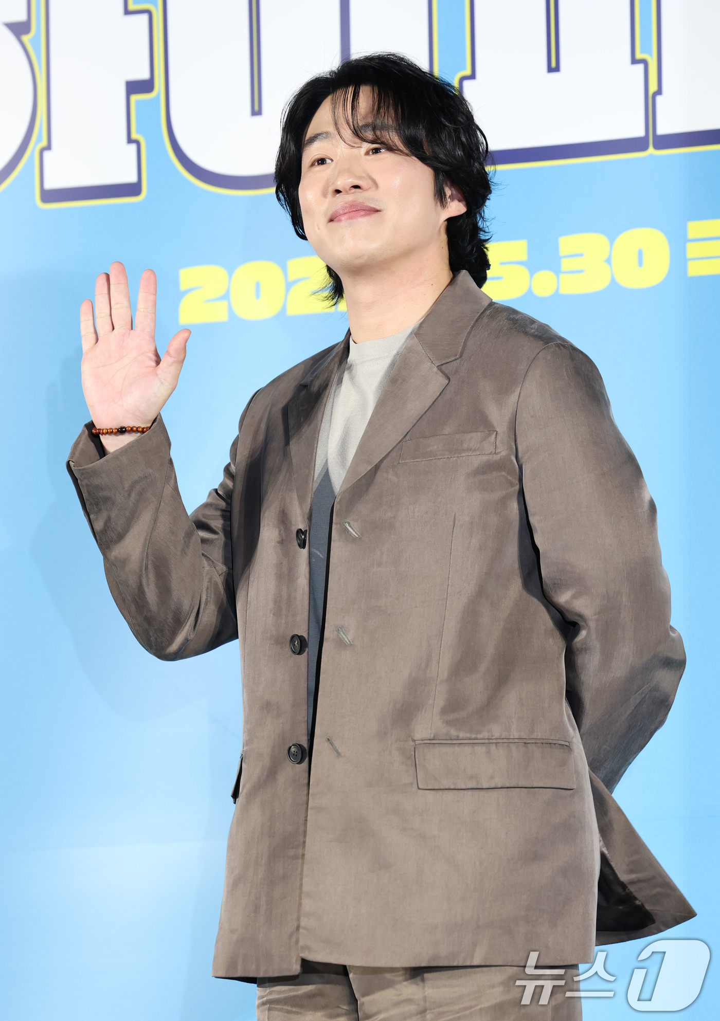 (서울=뉴스1) 권현진 기자 = 배우 안재홍이 12일 오전 서울 광진구 롯데시네마 건대입구점에서 열린 영화 '하이파이브' 제작보고회에 참석해 포즈를 취하고 있다.'하이파이브'는 장 …