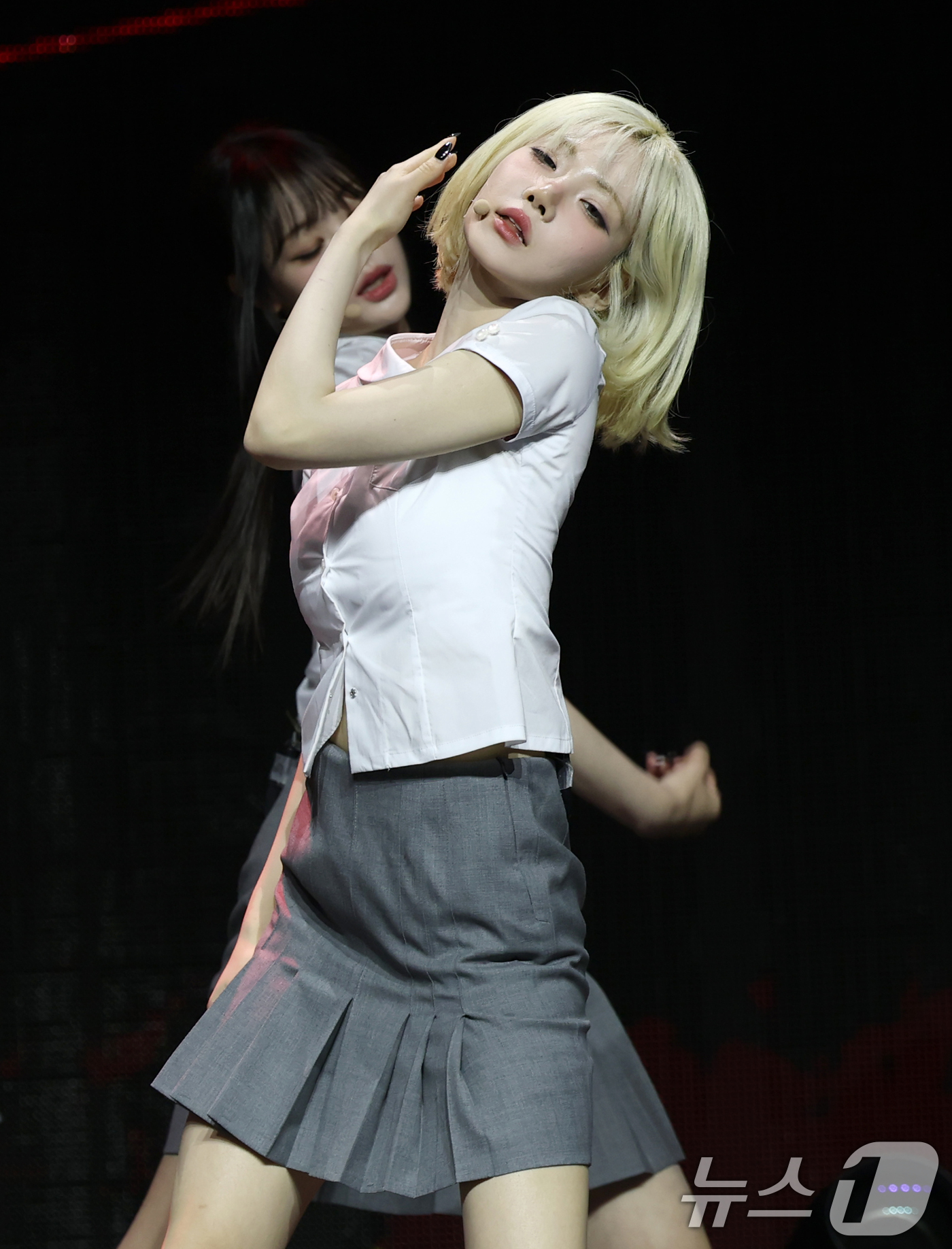 (서울=뉴스1) 권현진 기자 = 그룹 트리플에스(tripleS) 나경이 12일 서울 용산구의 블루스퀘어에서 가진 새 앨범 'ASSEMBLE 25(어셈블25)' 쇼케이스에서 타이틀 …