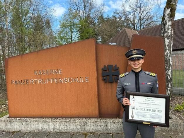 한국 육사 생도, 독일 장교후보생 교육과정서 최우수상