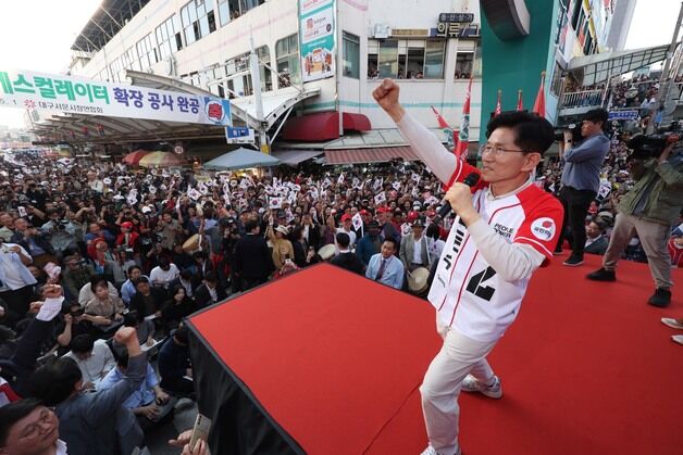 [뉴스1 PICK]김문수 유세 첫날 "시장 대통령 될 것"