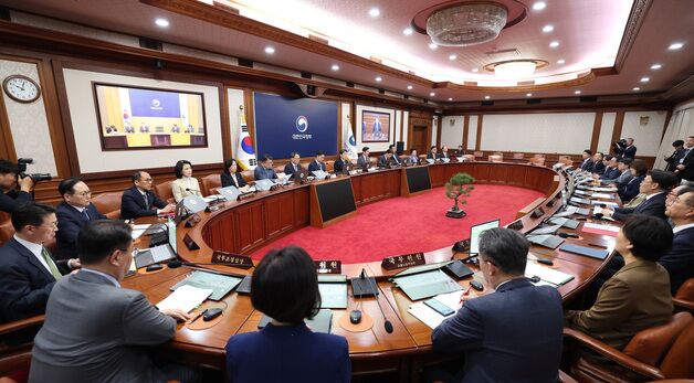국무회의 주재하는 이주호 대통령 권한대행