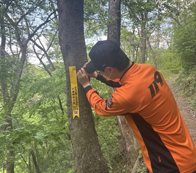 영동소방서, 산불제로 원정대 QR리본 인증샷 이벤트 진행