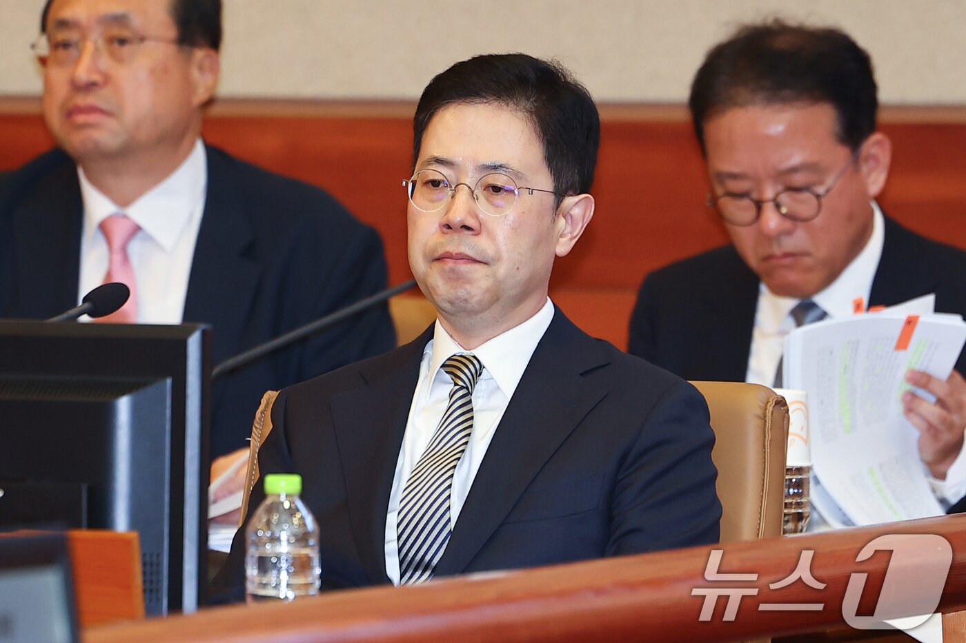 본문 이미지 - 손준성 대구고검 차장&#40;검사장&#41;가 13일 서울 종로구 헌법재판소에서 열린 고발사주 의혹 탄핵심판 첫 정식 변론기일에 출석해 있다. &#40;공동취재&#41; 2025.5.13/뉴스1 ⓒ News1 김명섭 기자