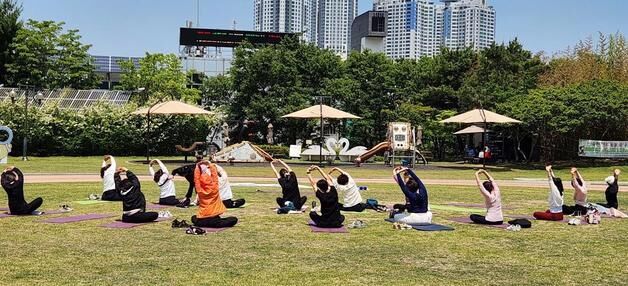 대구 수성못 상화동산서 '자연과 함께하는 힐링요가' 운영