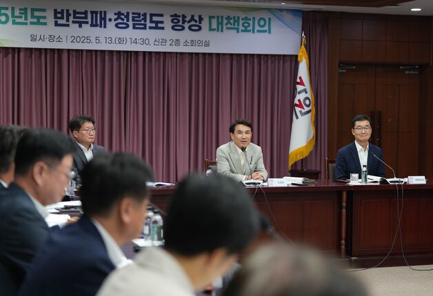 강원도, 반부패·청렴도 향상 대책회의 개최