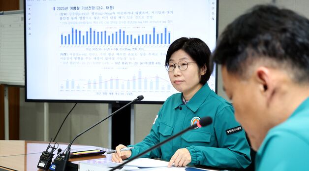 농업재해 대책회의 주재하는 박수진 농식품부 기조실장