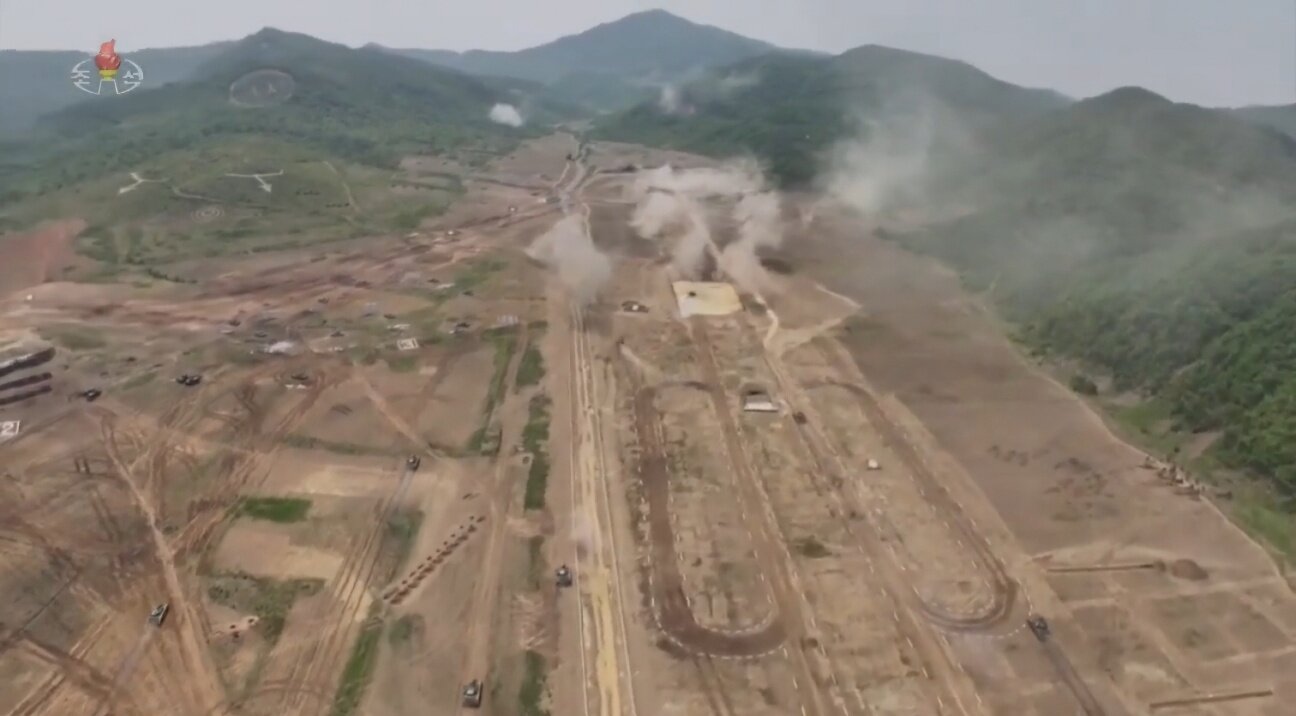 North Korea revealed a comprehensive tactical training exercise conducted by the Korean People&#39;s Army at the 60th Training Center of the Capital Defense Corps / Screenshot from Korean Central Television