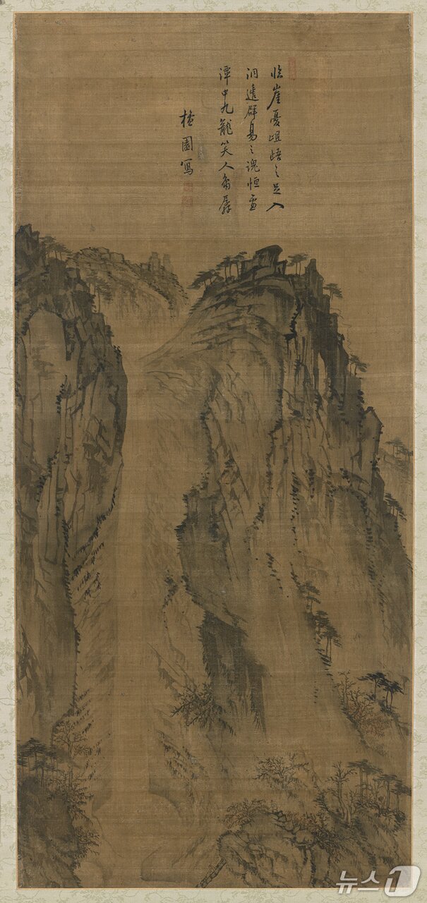 본문 이미지 - 단원 김홍도의 '구룡연'. (간송미술문화재단 제공. 재판매 및 DB 금지)/뉴스1