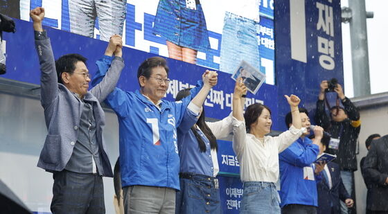 순천 찾은 이재명 후보