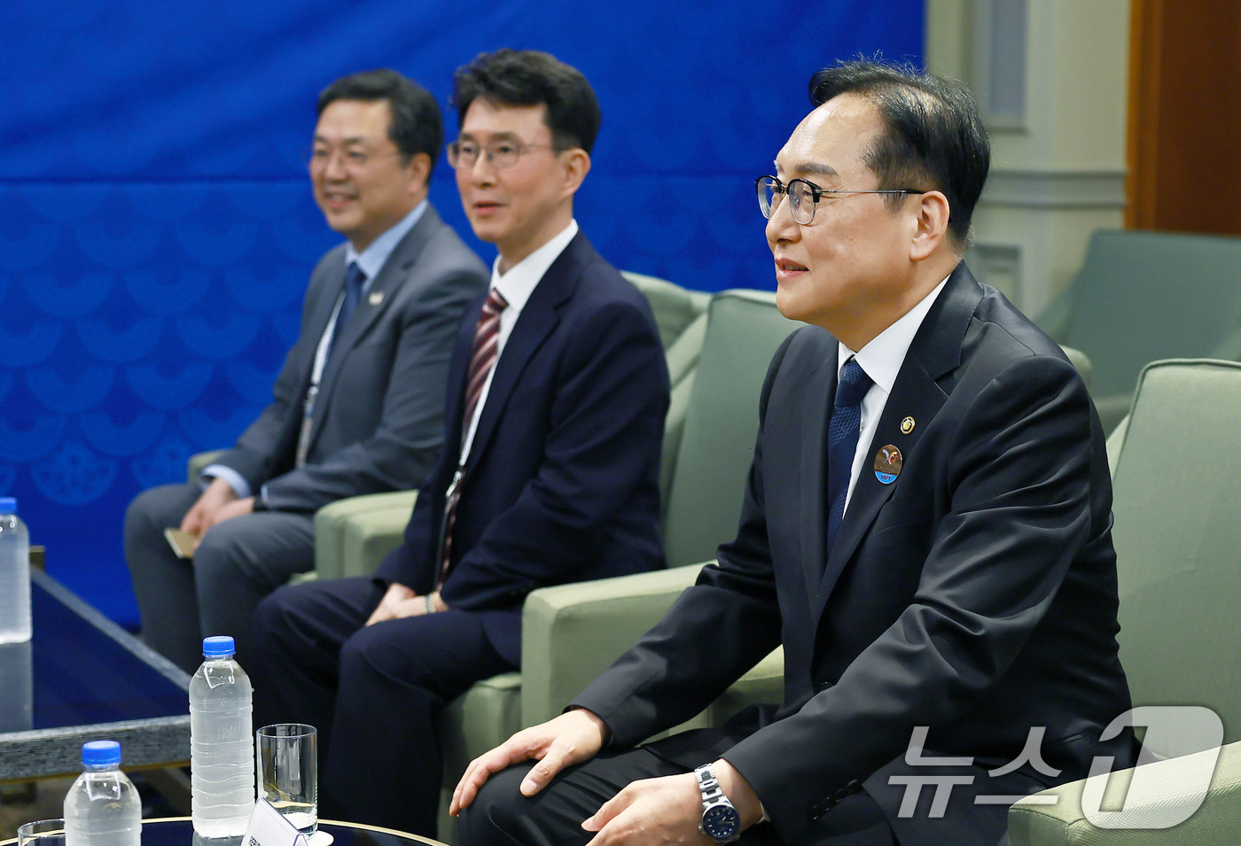 (서울=뉴스1) = 정인교 산업통상자원부 통상교섭본부장이 15일 제주 서귀포시 제주국제컨벤션센터에서 열린 '2025 APEC 통상장관회의'에서 제이미슨 그리어 미국무역대표부(UST …