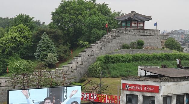 수원 찾은 김문수 후보