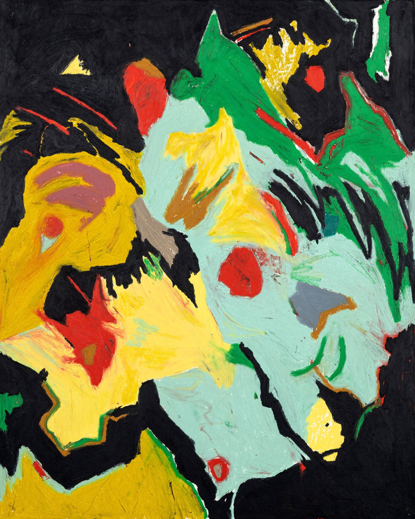 본문 이미지 - 헤롤드 앤카트 Harold Ancart b.1980 Belgian, Untitled, oil stick and colored pencil on paper, 162.5&times;130.5cm | 2016, 가격 4억2000만~5억 원 &#40;케이옥션 제공&#41;