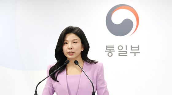 브리핑하는 김인애 통일부 부대변인