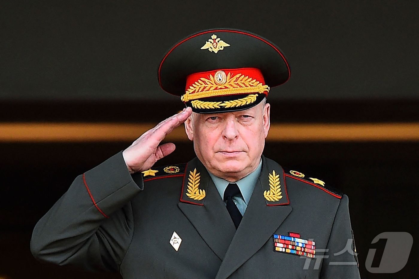 (콜롬보 AFP=뉴스1) 우동명 기자 = 올레크 살류코프 러시아 지상군 총사령관이 지난 2020년 2월 3일 스리랑카 콜롬보에서 열린 환영식서 참석을 하고 있다. 블라디미르 푸틴 …